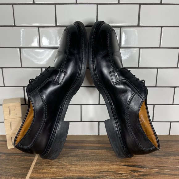 Allen Edmonds Mens Norse Black Split Moc Toe Lace Up Blucher Derby Shoes Size 10 main image 8